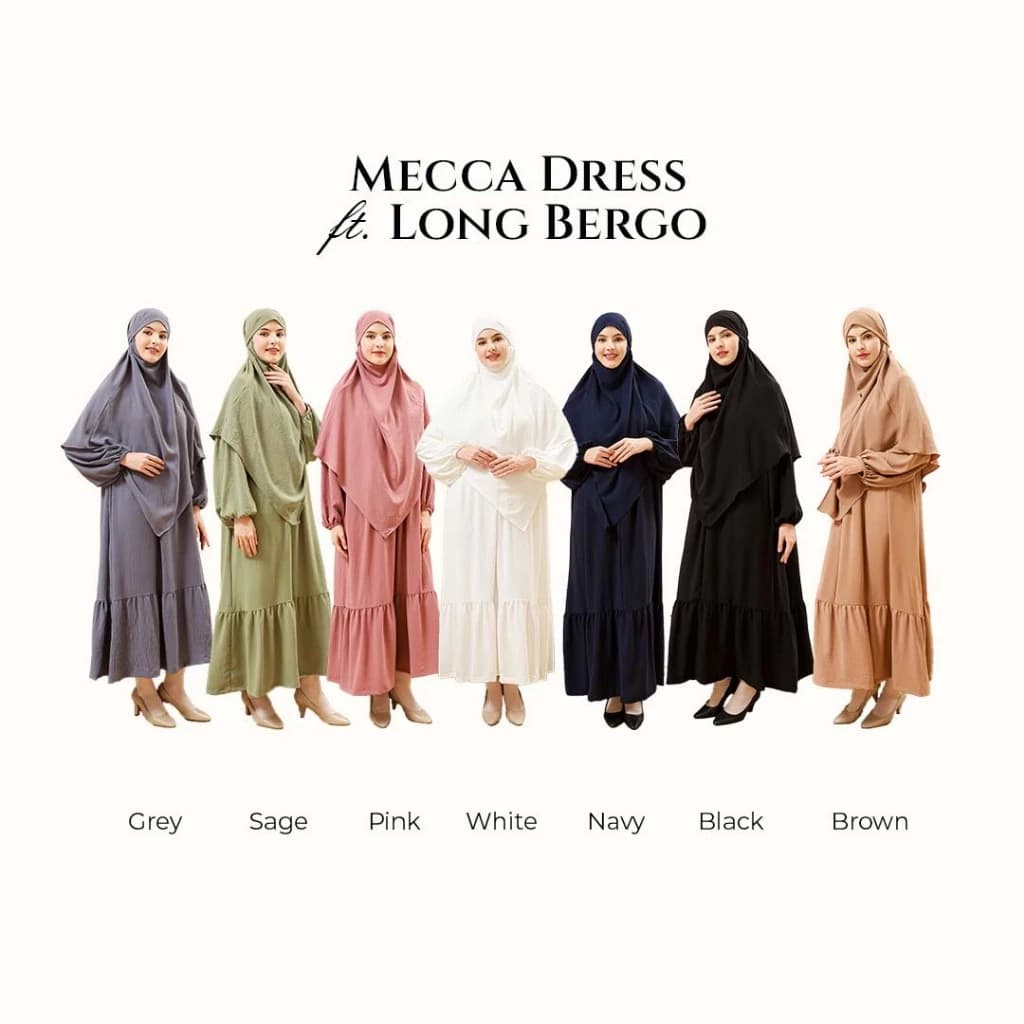 SHADES Mecca Dress - Premium Gamis Muslimah Syar'i